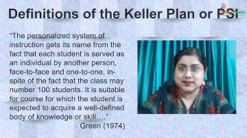 Keller Plan or Personalized System of Instruction PSI An Introduction