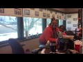 Philly's Power99 radio host Cappuchino shouts out Lincoln Mass Comm students during a station visit