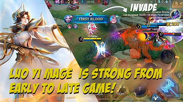 LUO YI MAGE IS STRONG FROM EARLY TO LATE GAME - MOBILE LEGENDS