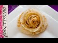 Розы из блина - 3 способа. Как красиво подать блины / How to make pancake rose. 3 ways