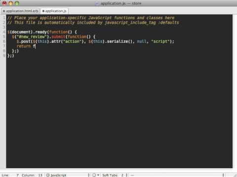 Railscasts Episode 136: jQuery
