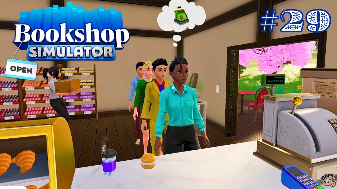 Café Update!? Da muss ich rein ☕️ 📚 #29 | Bookshop Simulator | Live Let’s Play