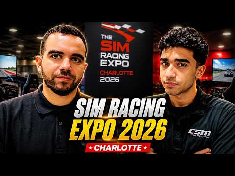 Paschalis Gkergis and Ismaeel Ellahi at The Sim Racing Expo in Charlotte 2026