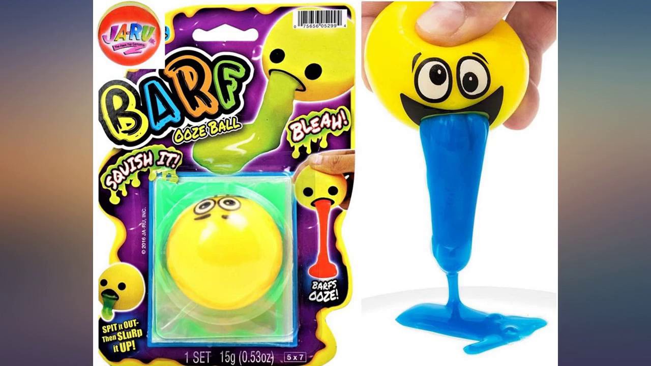 JA-RU Emoji Barf Slime Stress Ball (1 Unit Assorted) Colorful Ooze ...
