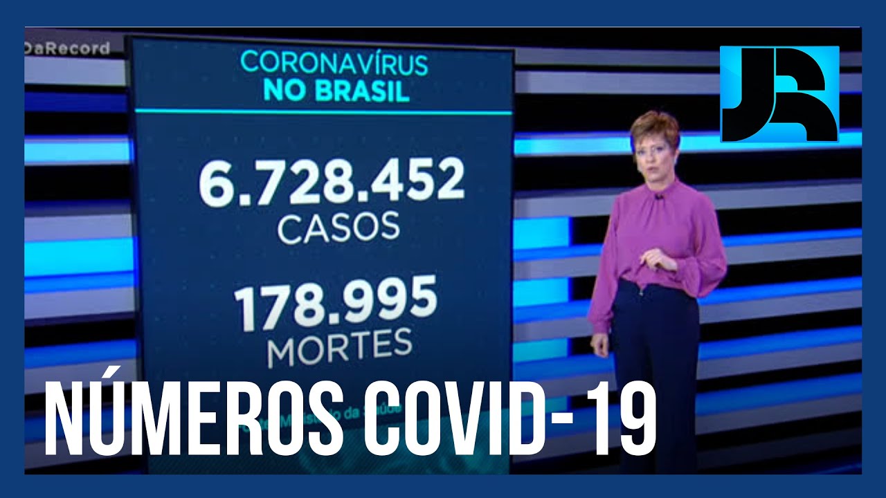 Coronavírus: Brasil registra 178.995 mortes, 836 nas últimas 24 horas
