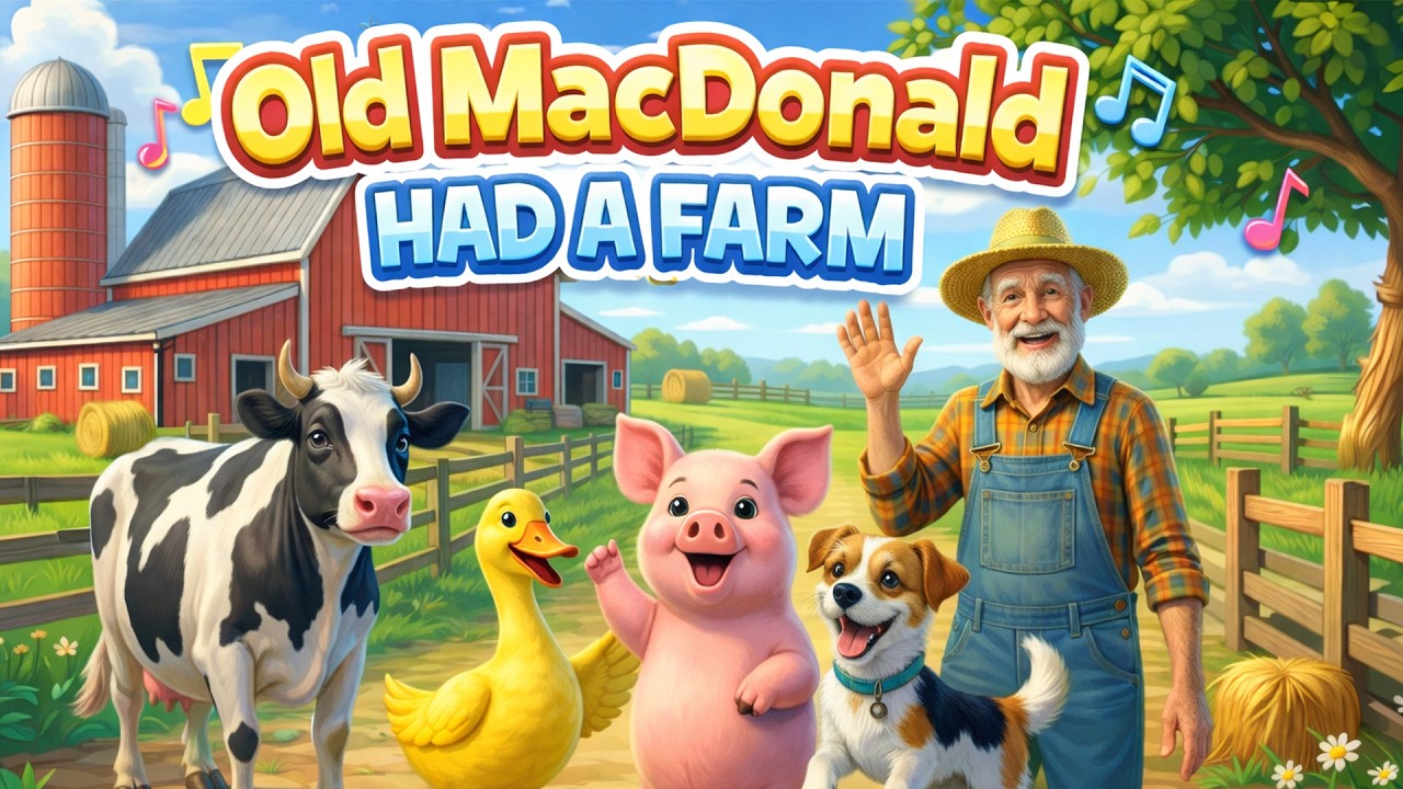 Old MacDonald Had a Farm | Songs for Kids | Sing Along & Baby Dance | Nursery Rhymes