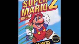 Super Mario Bros. 2 - Title Theme
The first track The SMB2 Anthology.
This a slower and more 8-bit sounding remix of the Underwater Theme form SMB1. Super Mario Bros. 2 - Title Theme