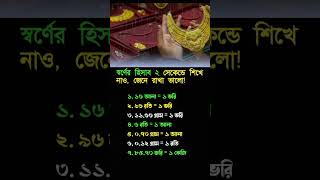 Gold Calculation Bangla Tutorial