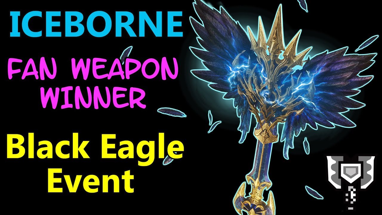 MHW Iceborne Fan Weapon Design Black Eagle Best looking CB so far! ️