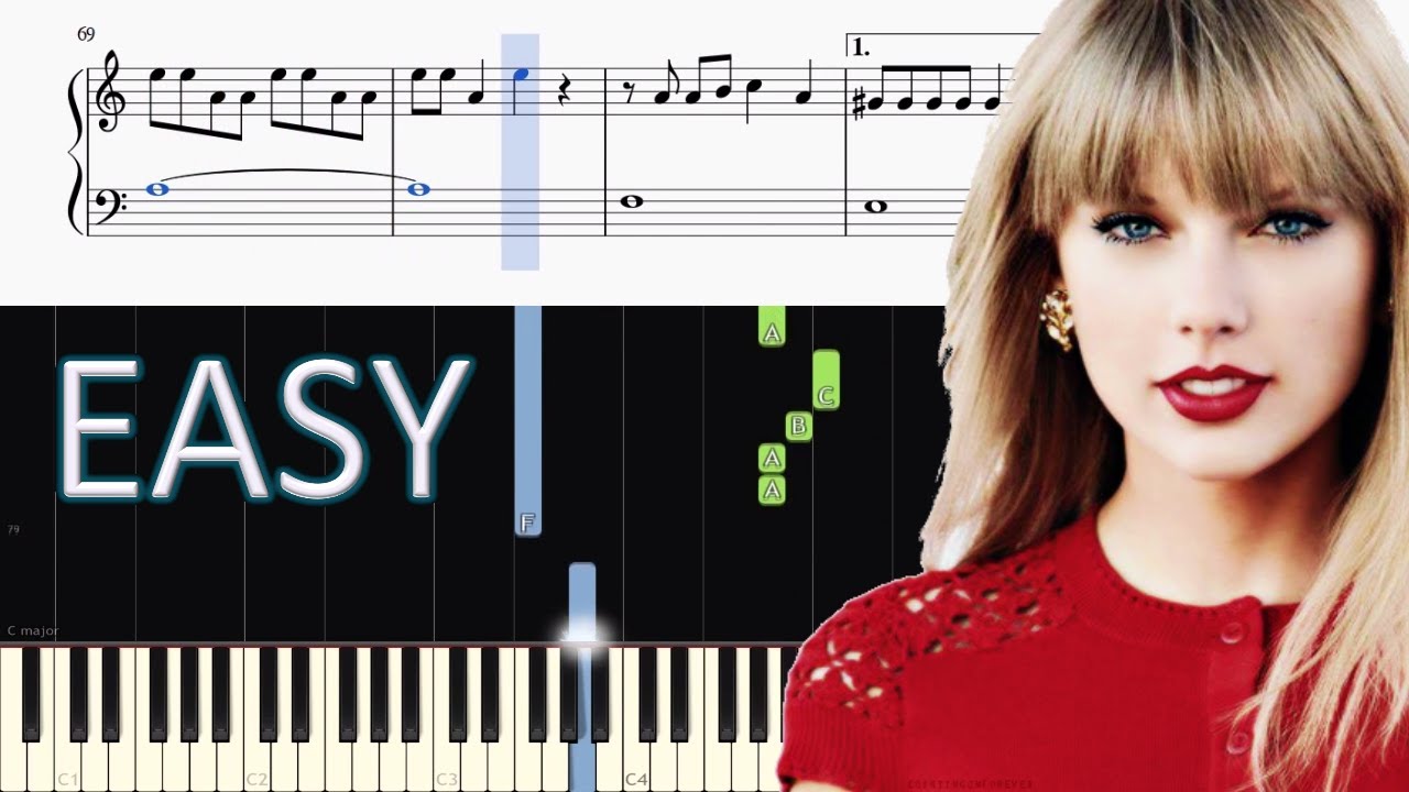 Taylor Swift Look What You Made Me Do Easy Piano Tutorial