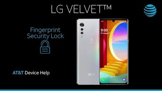 Learn how to use Finger print security lock on your LG Velvet 5G | AT&T Wireless