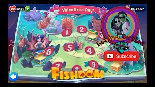 Fishdom  Valentines Day  Bonus Level 1  10  I Got Bard Fish  Gameplay