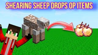 Minecraft But, Shearing Sheep Drops Op Items