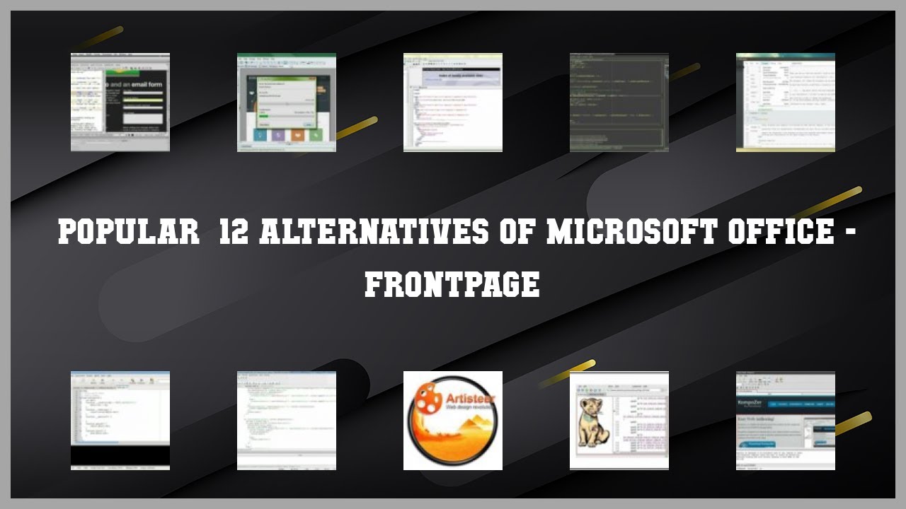 Microsoft Office FrontPage Top 12 Alternatives of Microsoft Office