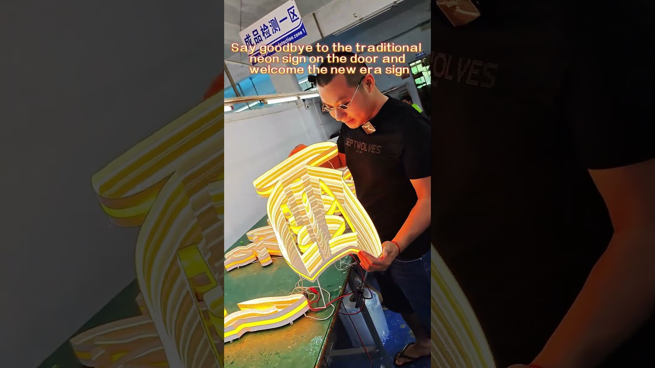 Innovative design, unique luminous characters, eye-catching! 