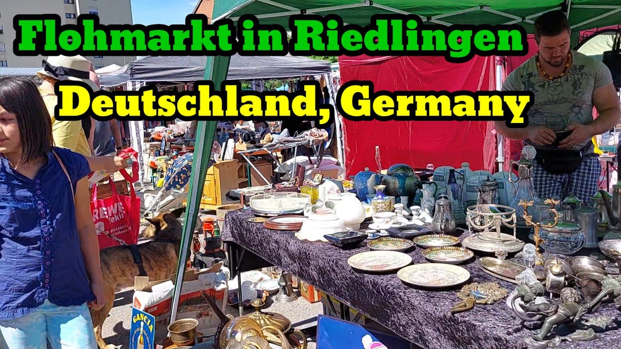 Flohmarkt in Riedlingen, Deutschland, Germany