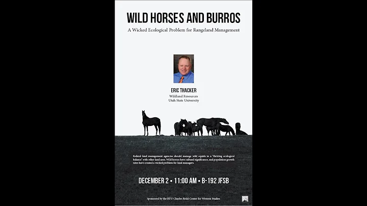 Eric Thacker - Wild Horses and Burros: A Wicked Ec...