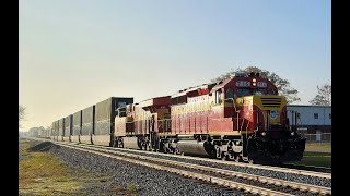 FEC 210 w/ SD40-2 leader & 103 meeting at Magnolia