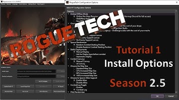 (Old) Tutorial 1- Roguetech Install Options Update here: https://youtu.be/Azn8rzU2bWE