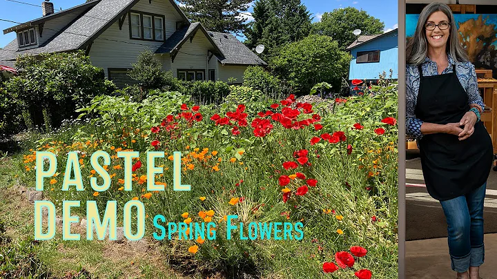 Free Pastel Demo of Spring Flowers