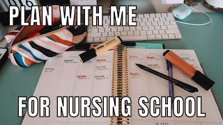 PLAN WITH ME FOR NURSING SCHOOL