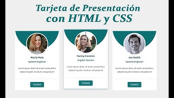 Tarjeta de Presentación con HTML y CSS