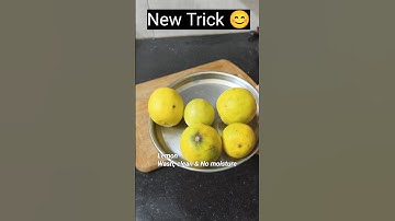 How to store the Lemon 🍋 🍋 for longer time #lemonstorage#viralkitchentips#ytshorts#shorts#viralvideo