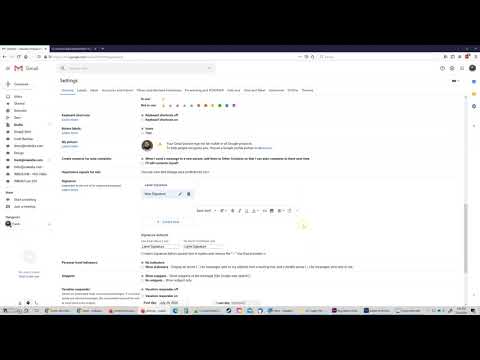 HTML Email Signature Install - Gmail