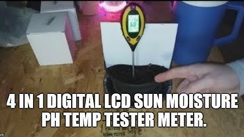 4 In1 Digital LCD Sunlight Moisture PH Temperature Garden Plant Soil Lawn Tester Meter.