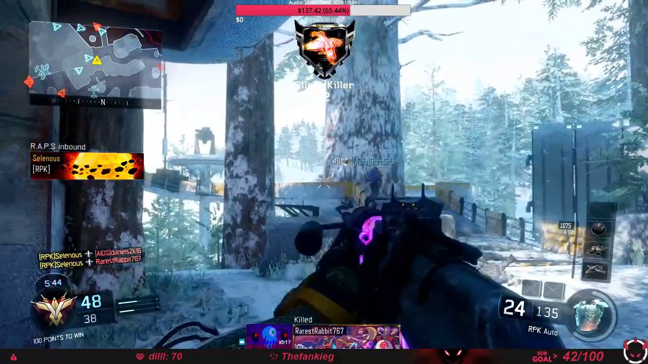 WORLDS FIRST 70+ in TDM w/ the "RPK" LMG! 🔥 RPK NUCLEAR GAMEPLAY! - Black Ops 3