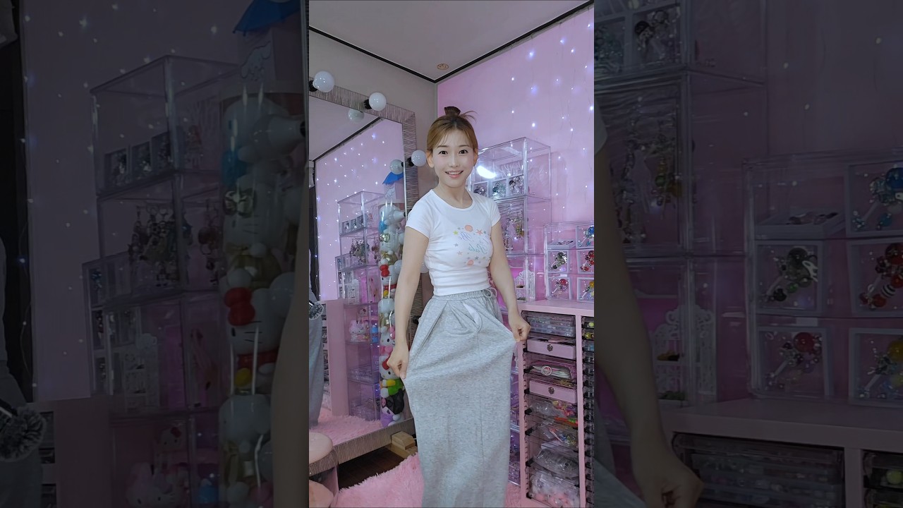 하체 통통 고민이라면 허리잘록한 와이드 트레이닝복으로! #청담언니 #요리하는메이크업아티스트