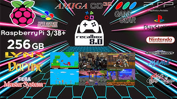 Recalbox 8.0 256GB Release for Raspberry Pi 3/3B+