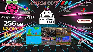 Recalbox 8.0 256GB Release for Raspberry Pi 3/3B+