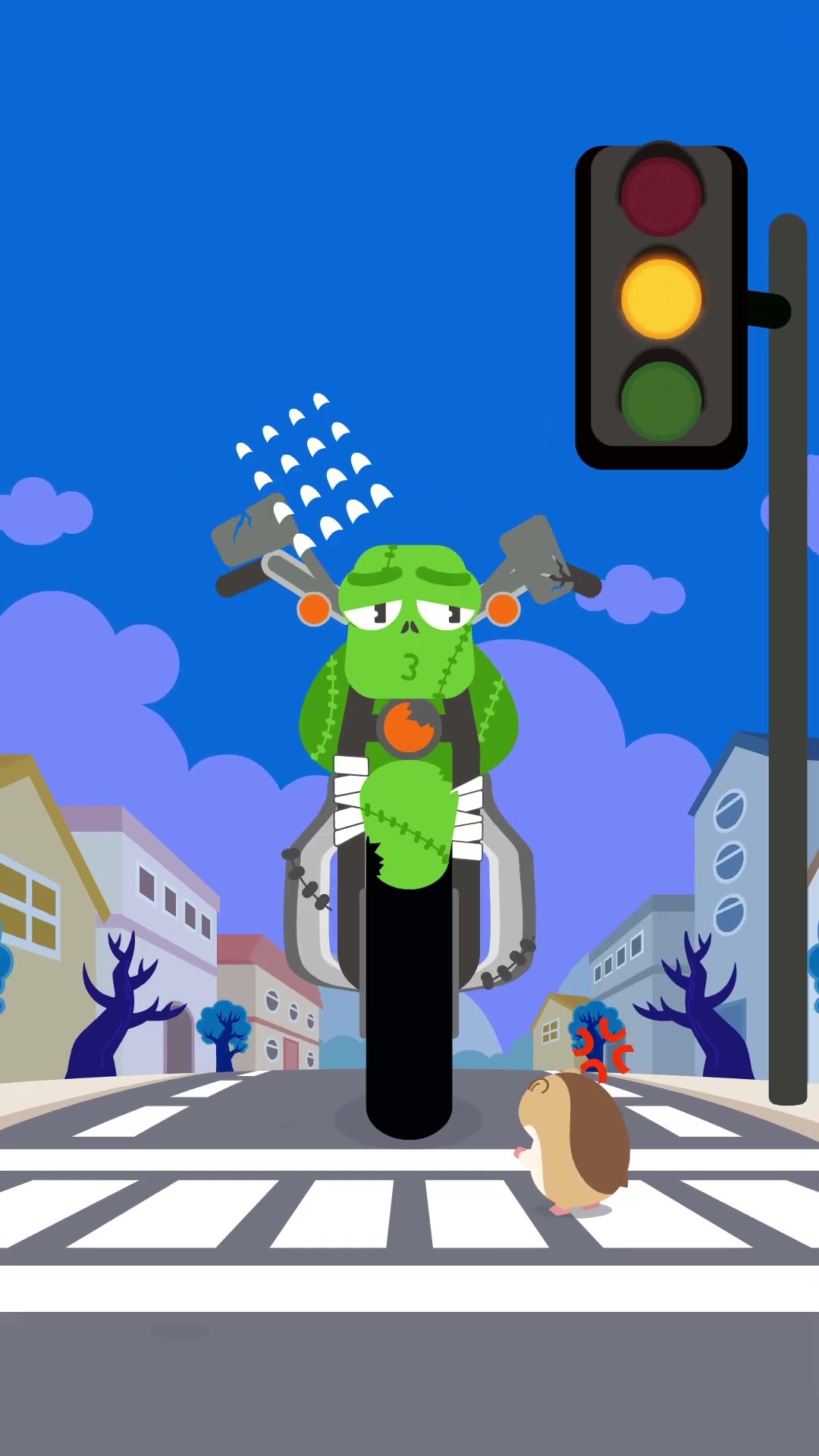 Belajar Motor Zombie dan Lampu Lalu Lintas #Shorts #tayobahasaindonesia