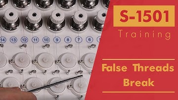 Smartstitch Embroidery Machine S1501 Troubleshooting  False Threads Breaks