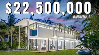 Inside This $22,500,000 Miami Beach, FL Home w/ an EPIC Pool