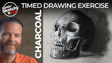 Charcoal Drawing on Toned Paper - Gettin