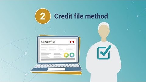 Identity of a client: Credit file method