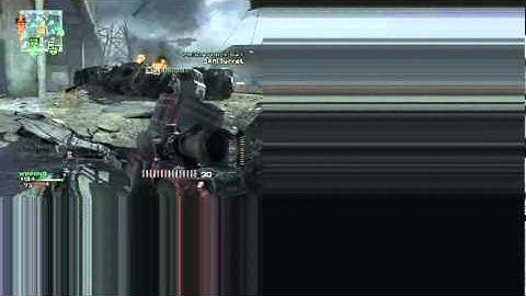 MW3 Throwing knife across map and barret quickscoping on interchange!