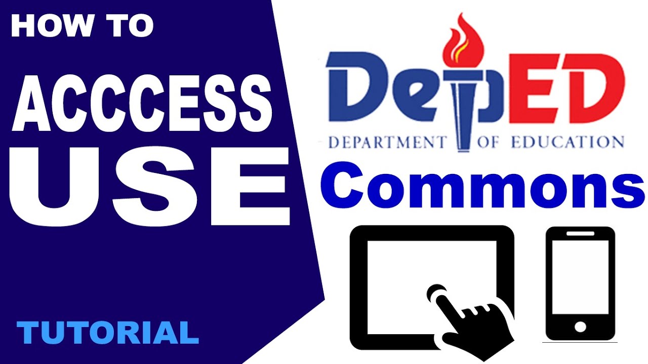 How To Access Deped Commons Tutorial For Teachers Using Cellphone Or Tablet Youtube