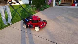 Toro Recycler 22" 190cc self propelled mower demo May 15 2016