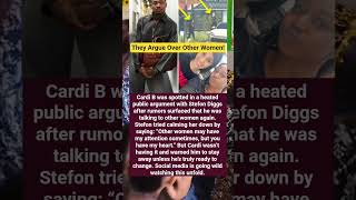 Cardi B was spotted in a heated public argument with Stefon Diggs #shorts #cardib #hiphop #rap