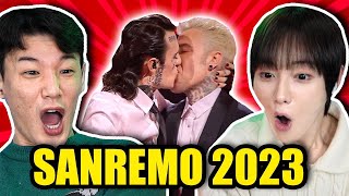 CANTANTI COREANI REAGISCONO A SANREMO 2023! (Blanco, Rosa Chemical, Mengoni... )