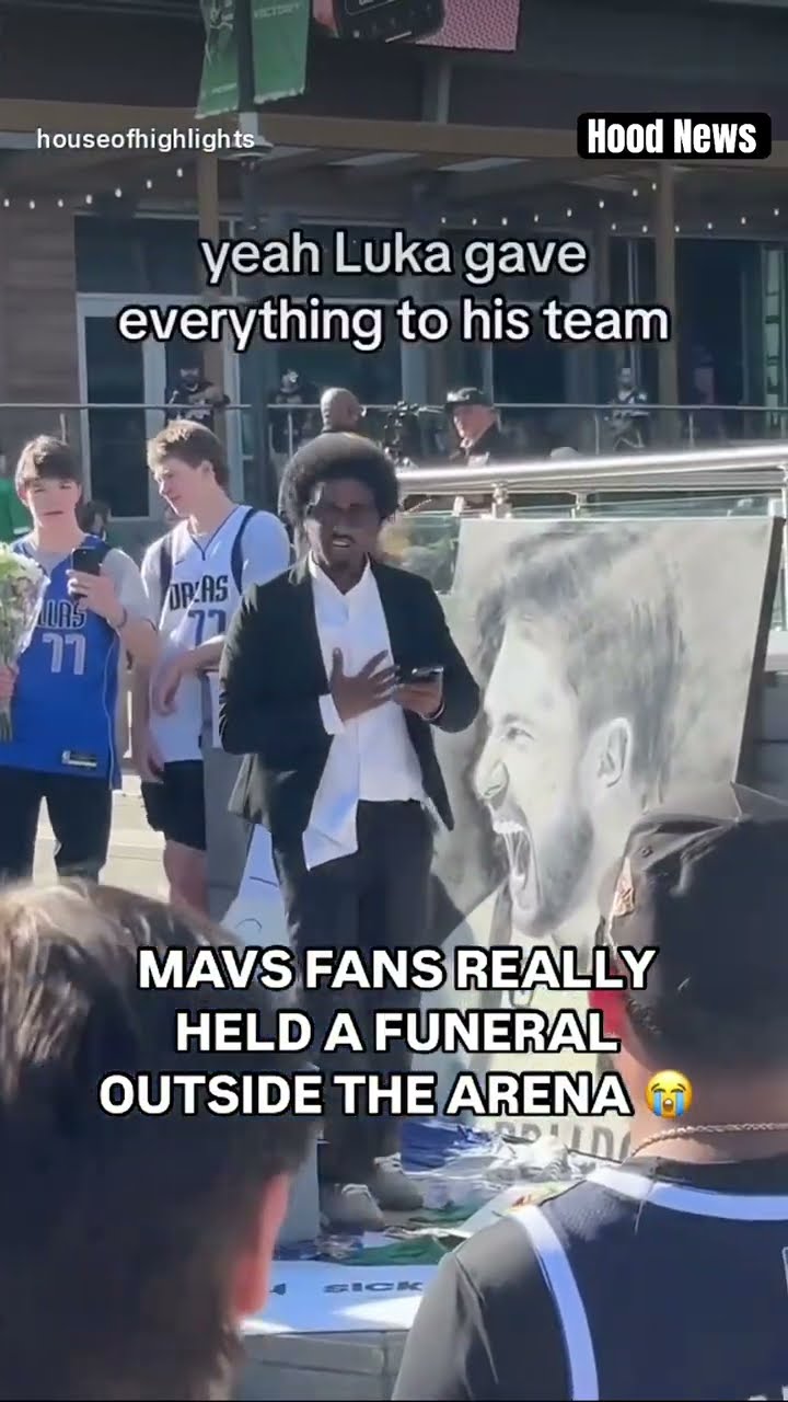 Mavs fans really had a funeral #hoodnews #mavs #fan #fans #viralvideo #trending #how #basketball #us