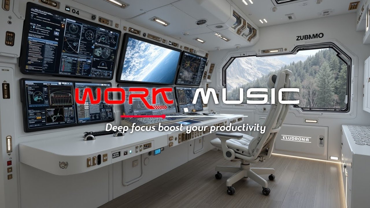 Futuristic Deep Work Music ~ Command Center Focus & Relaxing Background Ambiance for Ultimate Study