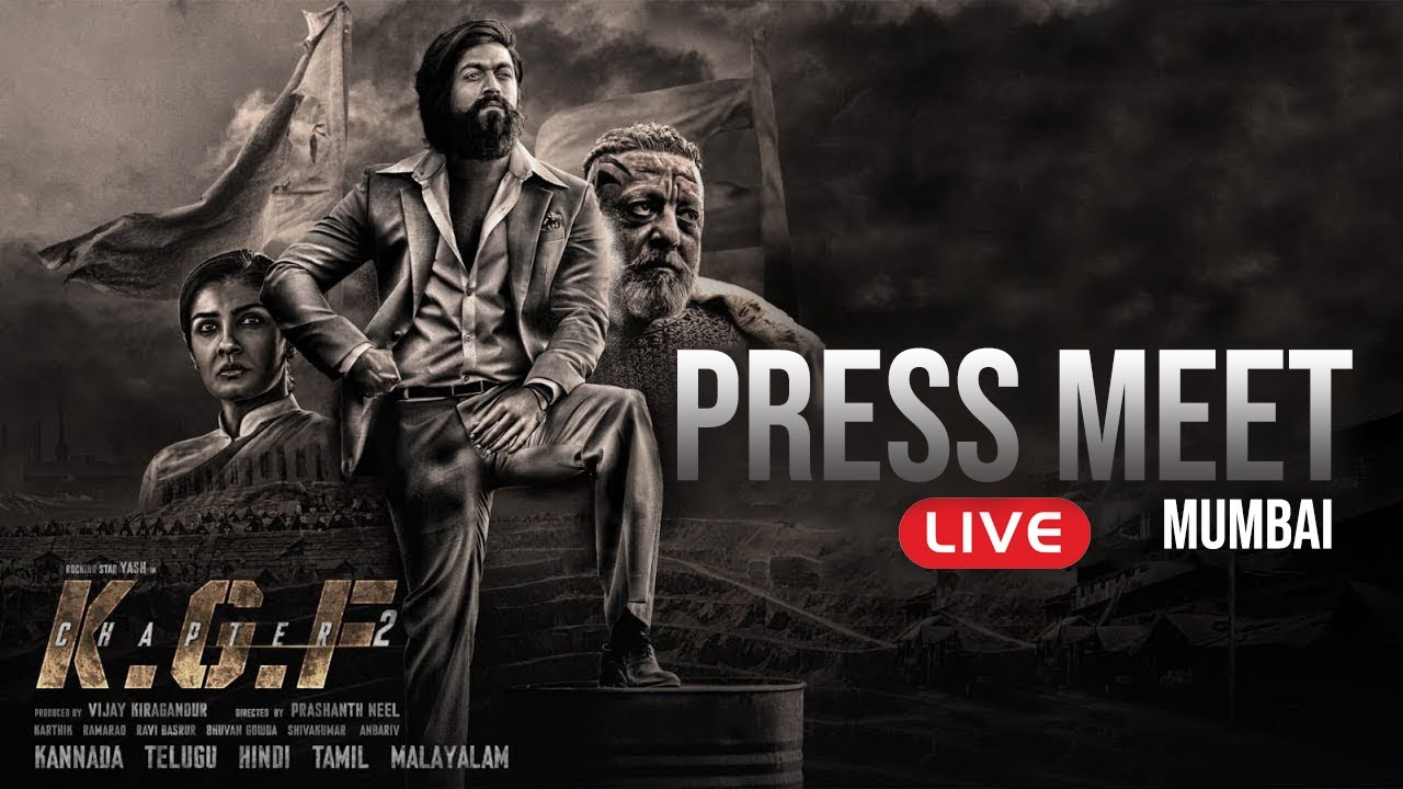 KGF Chapter 2 Press Meet LIVE | Mumbai | Yash | Srinidhi Shetty | Sanjay Dutt | Manastars