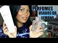 PERFUMES USADOS DE DUAS SEMANAS 🌹
