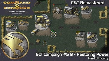 Command & Conquer Remastered - GDI mission #5B - Restoring Power (Hard Difficulty)
