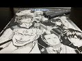【一発描き】CV:中井和哉の演じたキャラ11選を一発描きで描いてみた！#中井和哉 #ワンピース #イラスト