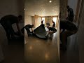 Epoxy Flooring using black stones #interiordesign #home #shorts